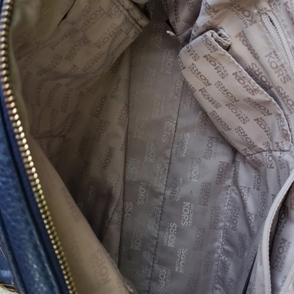 Michael Michael Kors blue leather satchel crossbody‎ - Picture 10 of 16